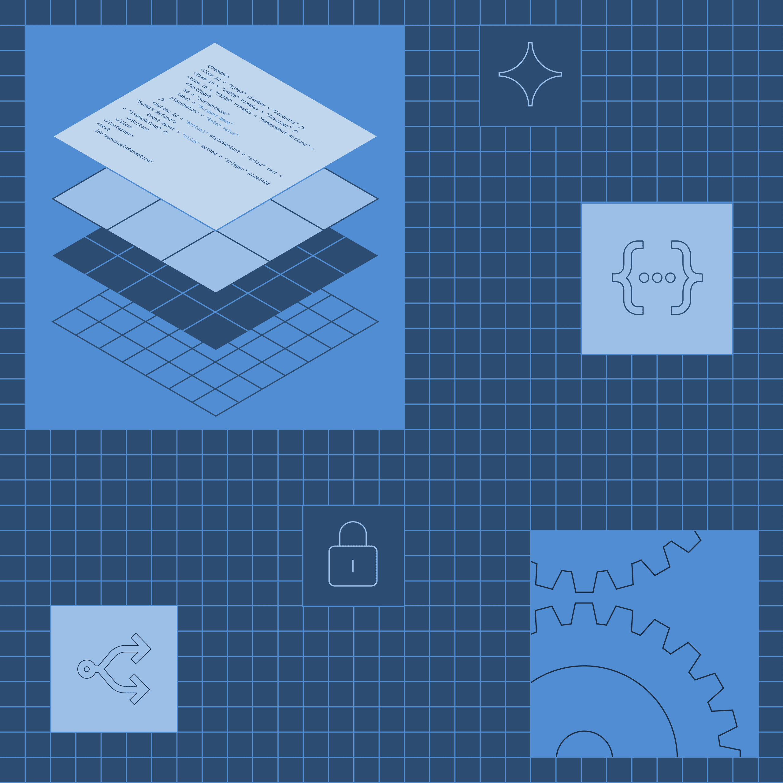 illustration of abstract platform engineer