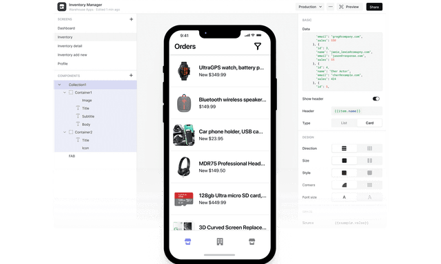 feature for Inventory Management Mobile App