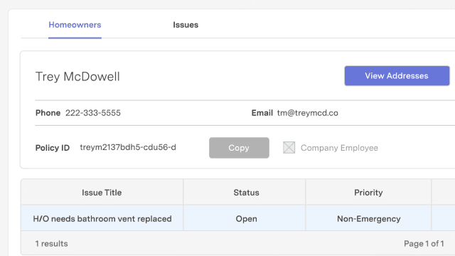 feature for Insurance claim manager