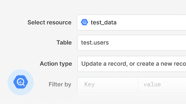 feature for A simple front-end for BigQuery